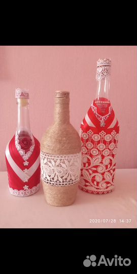 Декоративное оформление бутылок
