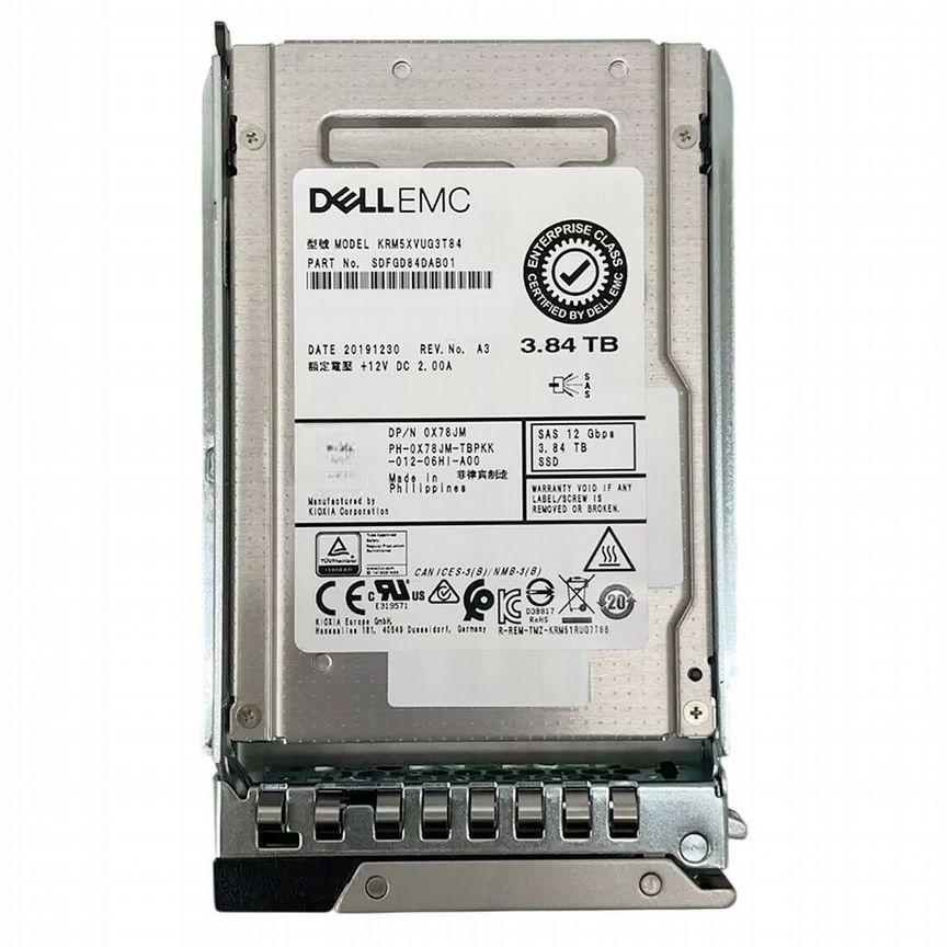 [X78JM] Жесткий Диск Dell 3.84tb Sas 2,5" Ssd X78jm