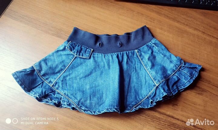 Юбка джинсовая 104-110 см