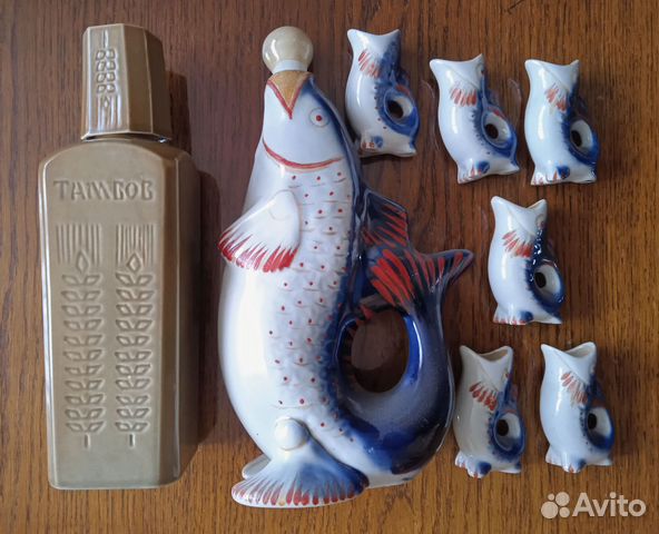 Штоф Рыба со стопками штоф Тамбов