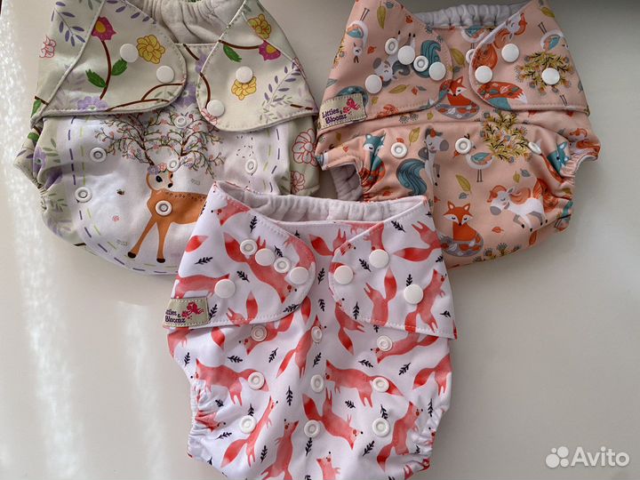 Набор многоразовые подгузники и вкладыши