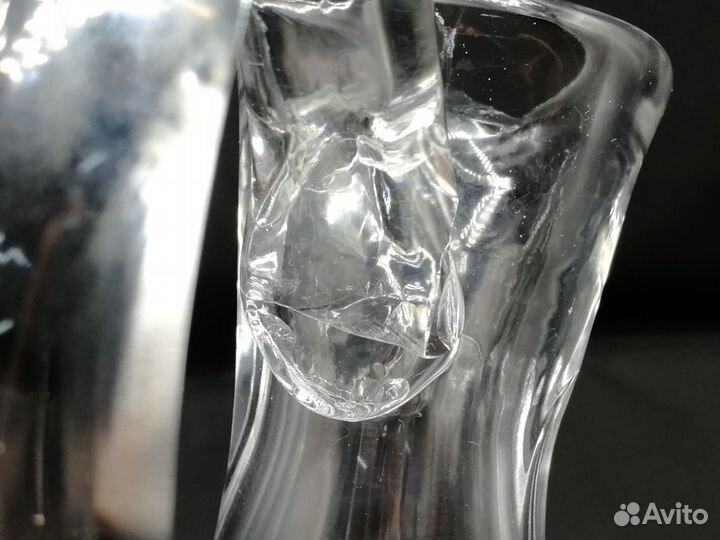 Кувшин графин с ручкой 750 мл без крышки хрусталь