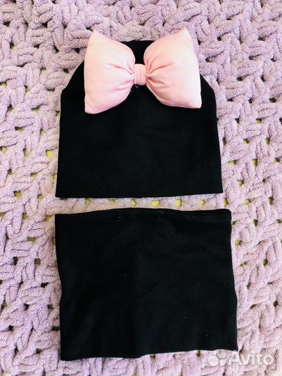 Шапочка и снуд от 6 мес-2 лет