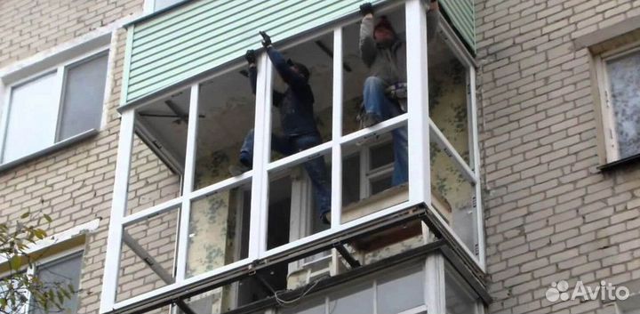 Остекление балконов и лоджий под ключ X6728