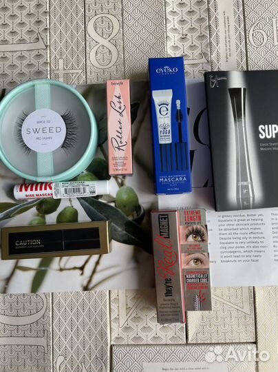 Тушь для ресниц, гель для бровей
