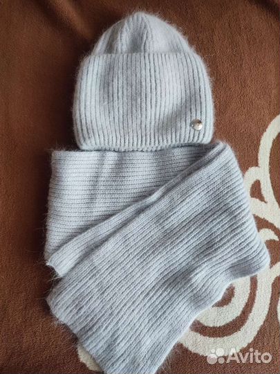 Комплект шапка, шарф