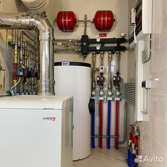 Монтаж систем отопления и водоснабжения под ключ