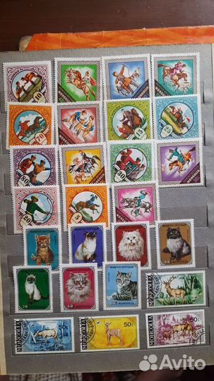 Почтовые марки СССР, Монголия и другие