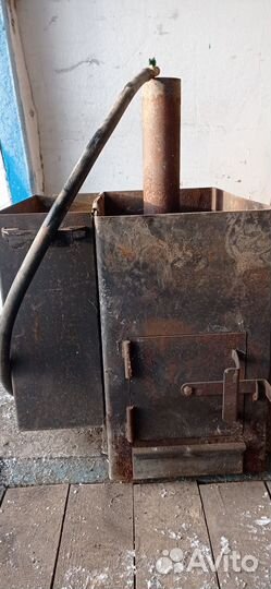 Печь для бани с баком