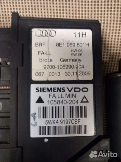 Ауди А 4 В7 моторчик стеклоподьемника водительской