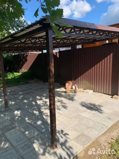 Навес двускатный