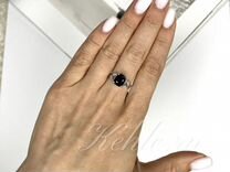 Кольцо со шпинелью и бриллиантами