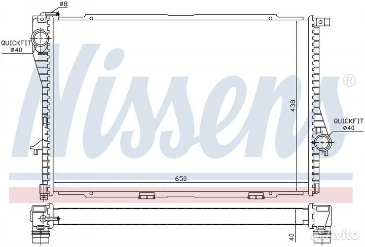 Радиатор охлаждения двс alpina roadster (2002) 4.8