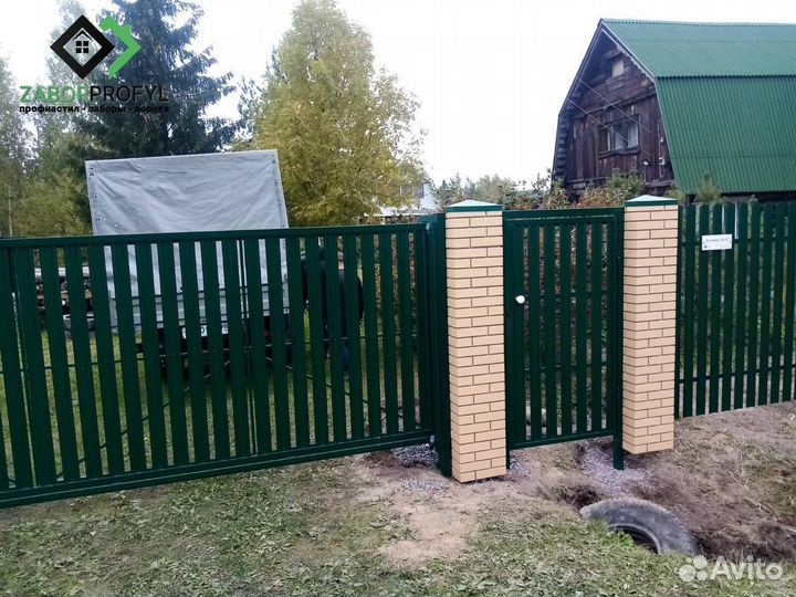 Ворота из профлиста (профнастила) / Заборы
