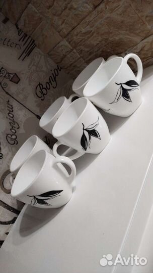 Чашки 6штук