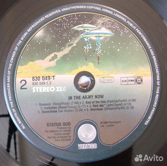 Status QUO - IN THE army NOW / 1986 holland