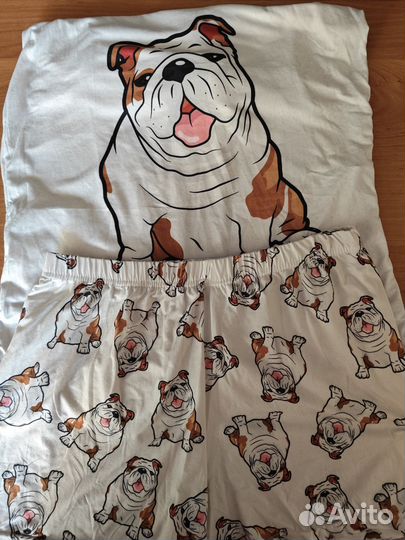 Пижама французский бульдог размер 38-40