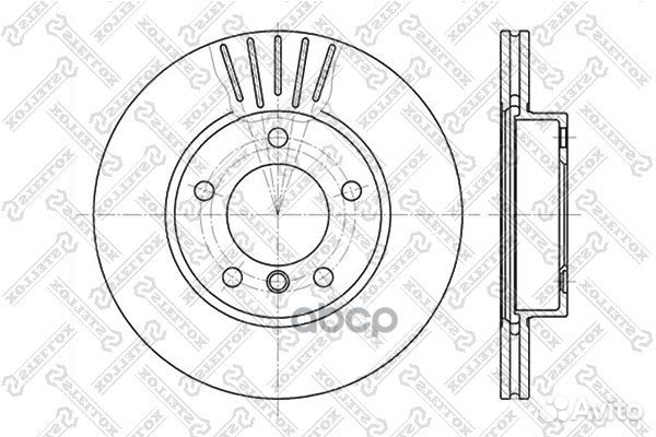 6020-1521V-SX диск тормозной передний BMW E36