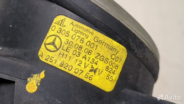 Фара противотуманная Mercedes B W245, 2006
