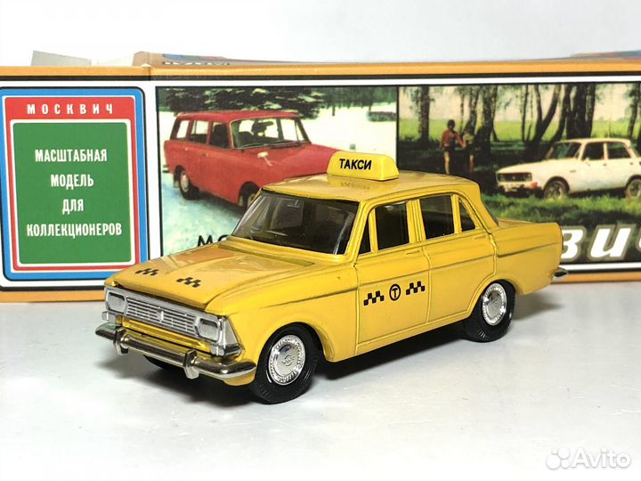 Модель Москвич 412 такси агат 1:43
