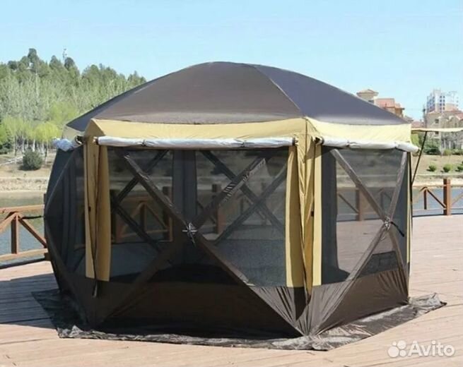 Палатка-шатёр полуавтомат 365х365х225
