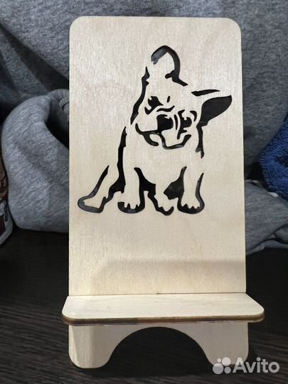 Подставка для телефона деревянная