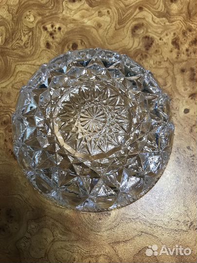 Пепельница хрустальная советская,винтаж,ссср
