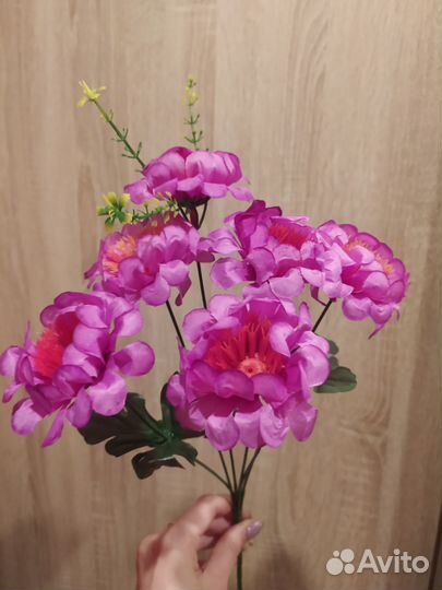 Искусственные цветы букеты 36см