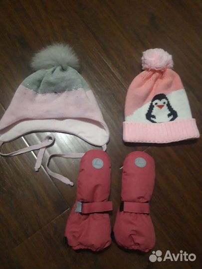 Шапки и варежки Lunta 2-5 лет