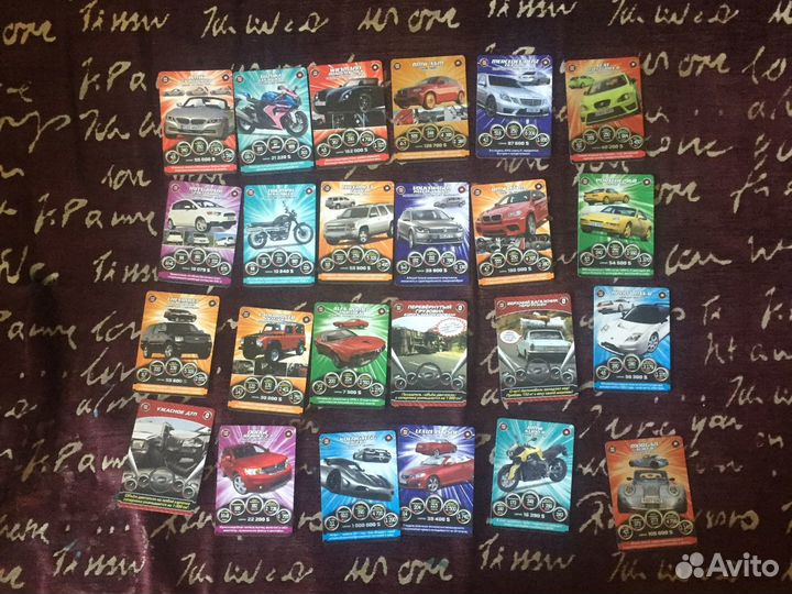 Игровые карточки из серии « скуби ду» и « супергон