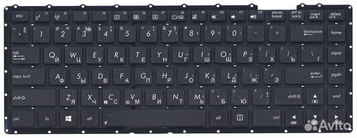 Клавиатура asus F450CC чёрная, OEM