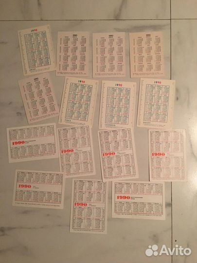 Карманные календари1990 год