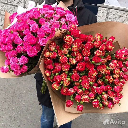 Цветы розы букет