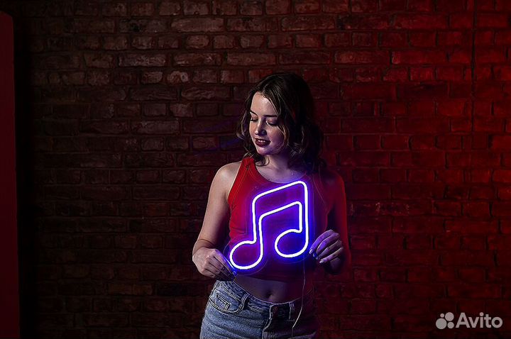 Вывеска из неона музыка от производителя