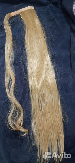 Длинные волосы на клипсе (конский хвост)