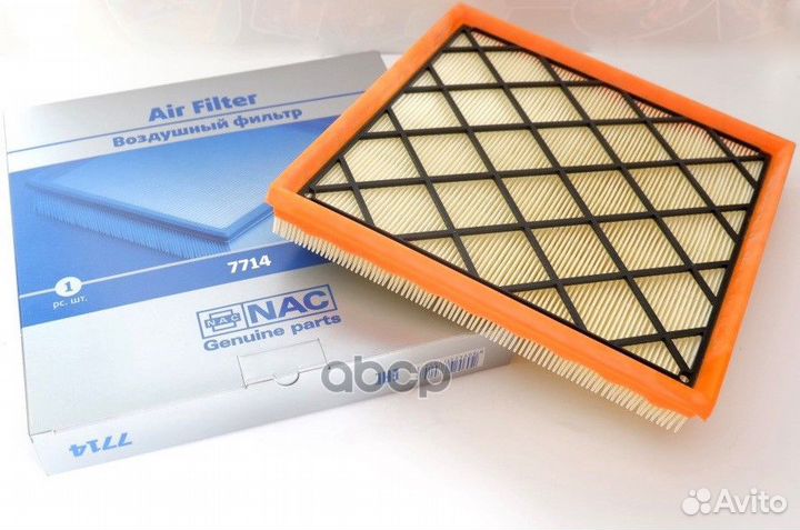 7714 NAC фильтр.возд. chevrolet Cruze 1,6/1,8 7