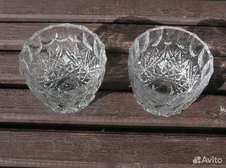 Вазы конфетницы хрусталь СССР винтажные
