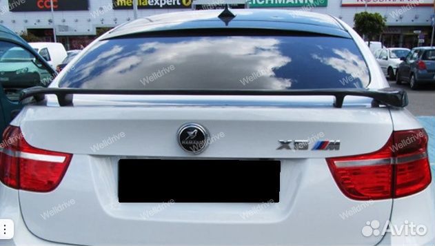 Спойлер BMW X6 E71 Hamann черный глянец