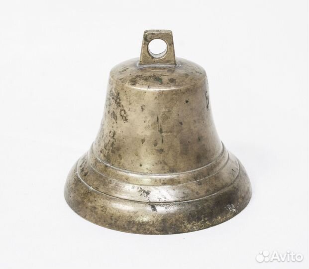 Колокольчик с серебром №3, бронза. высота 8 см, д