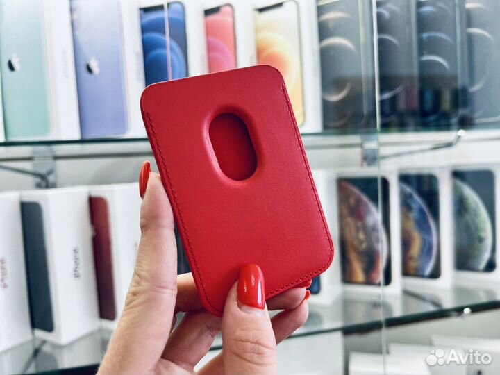 Картхолдер на магните Learher Wallet MagSafe