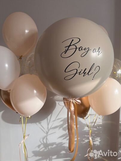 Воздушные шары на гендер патти
