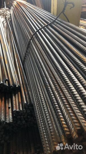 Металлопрокат оптом. Арматура А3 рифленая 40 мм, Марка А500С, 11700