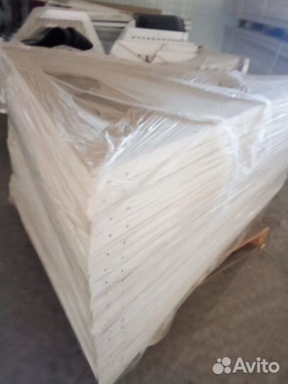 Качели Деревянные Белые