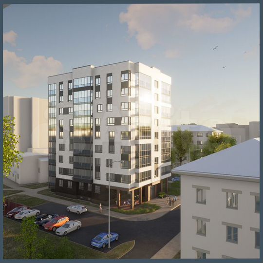 2-к. квартира, 60,4 м², 2/9 эт.