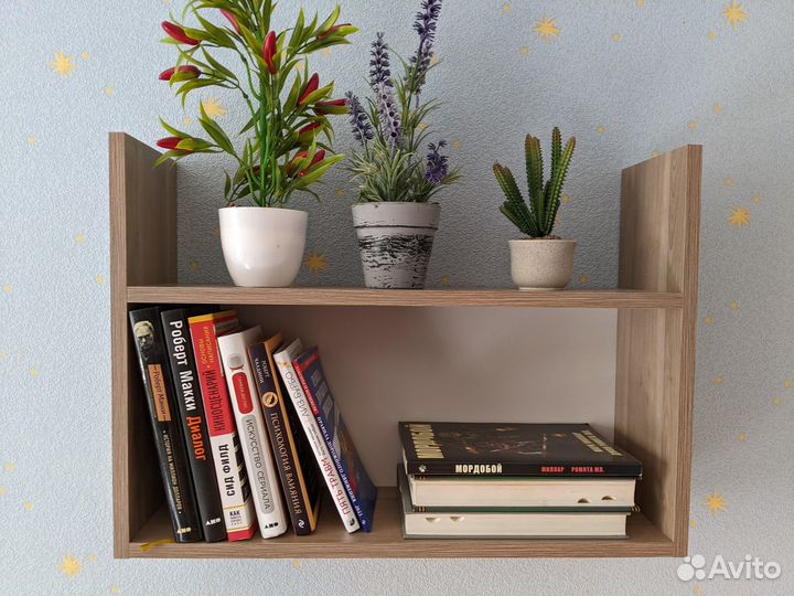 Полка навесная для книг