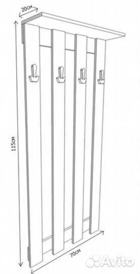 Вешалка настенная в прихожую