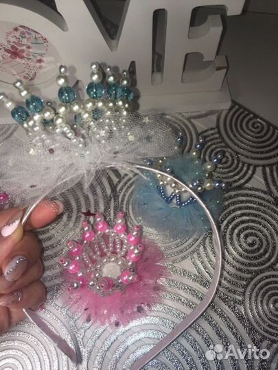 Заколка-корона к новому году