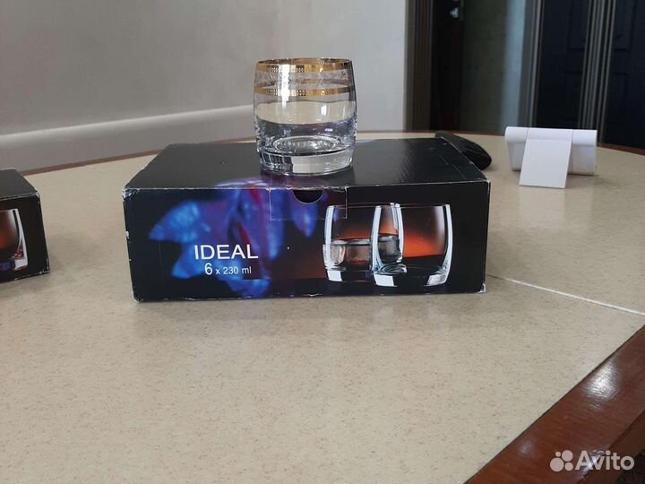 Хрустальные стаканы богемия