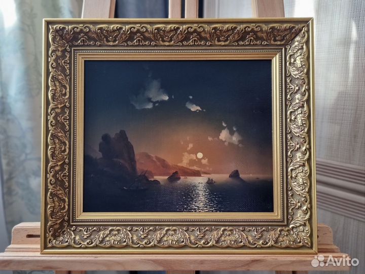 Картина маслом на холсте море