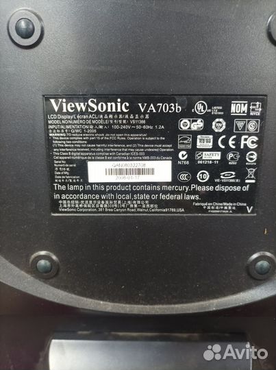 Монитор для компьютера Viewsonic